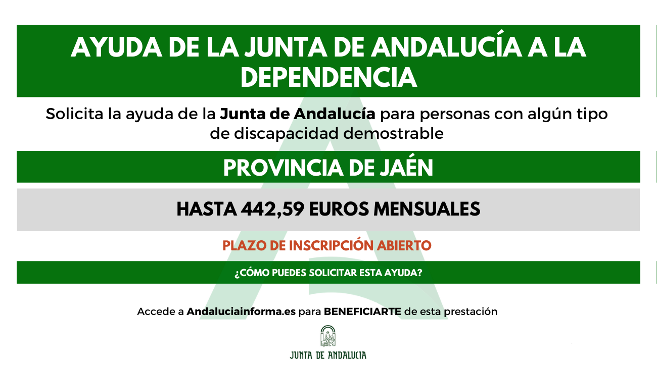 Ayuda a la Junta de Andalucía a la dependencia
