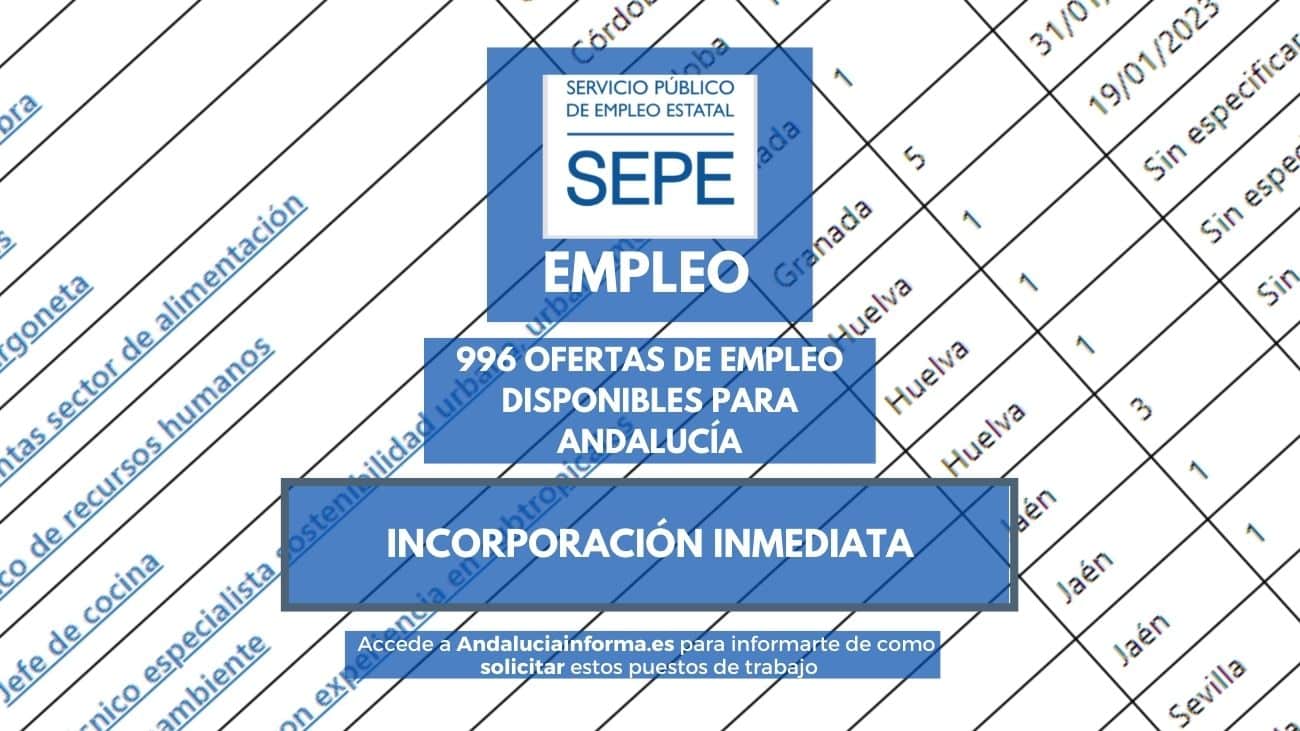 oferta de empleo en SEPE 09-11-22