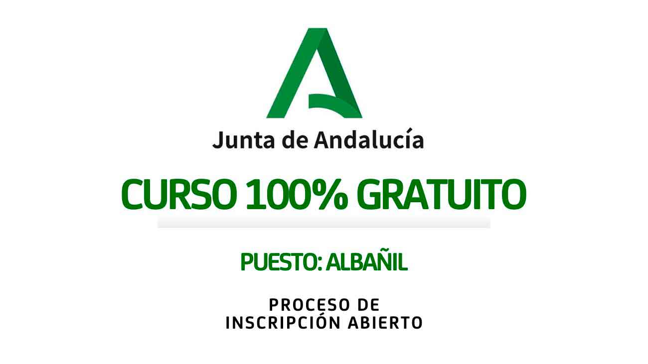 curso gratis de albañil en Jaén