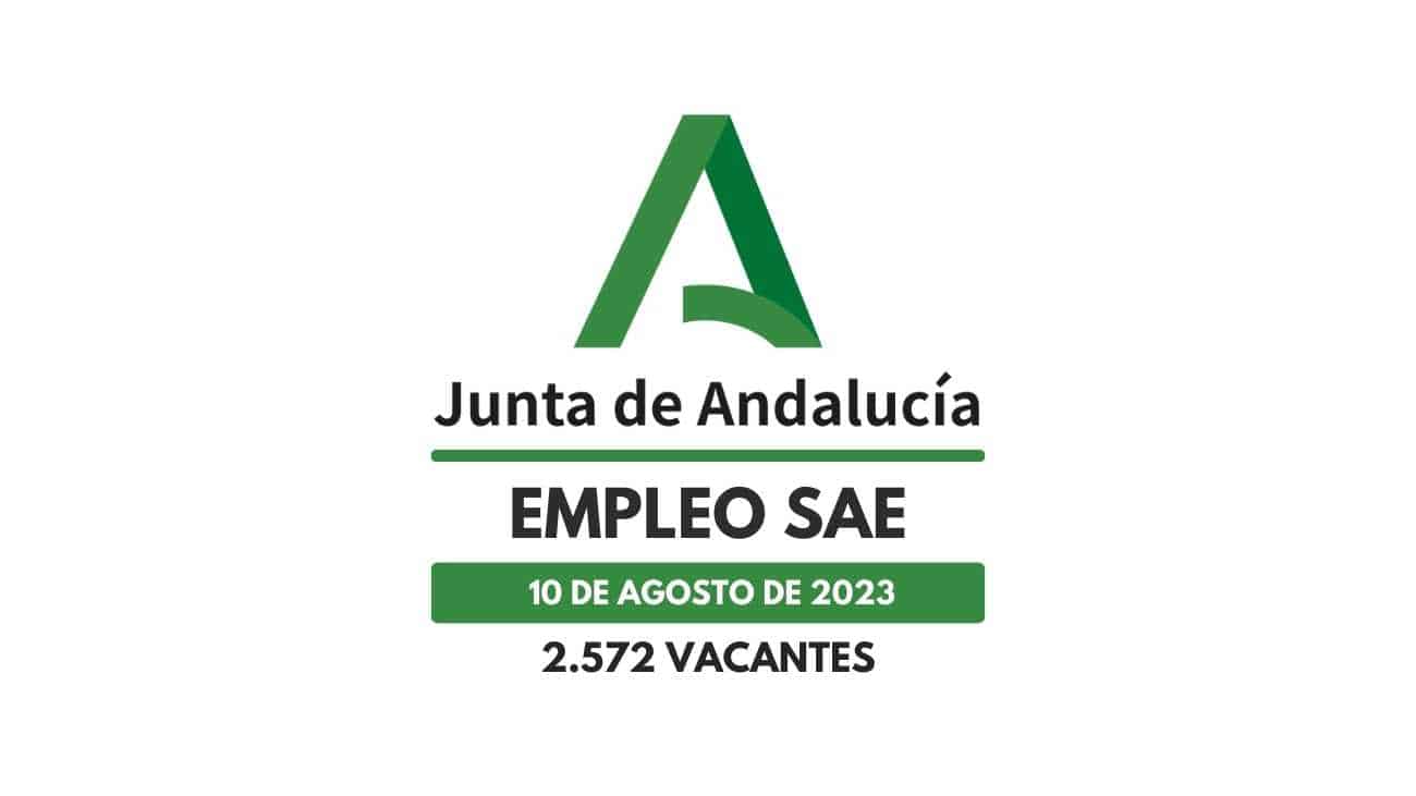 Ofertas de empleo SAE: Jueves 10 de agosto de 2023