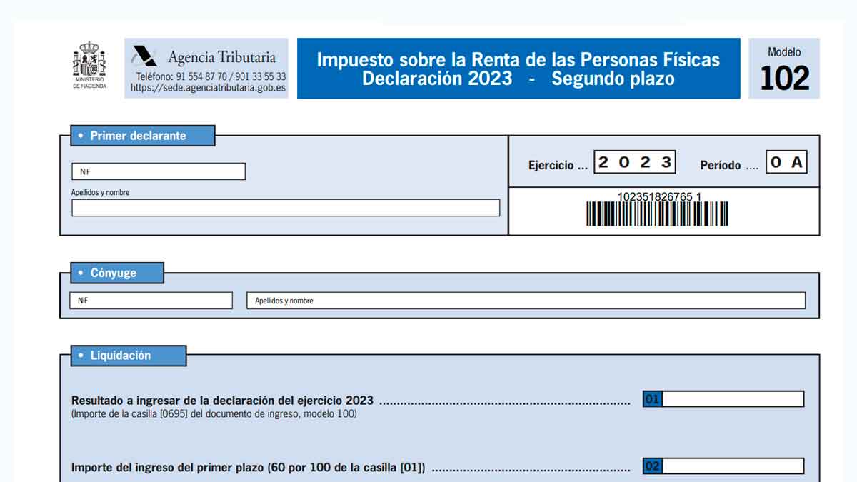 Segundo pago IRPF