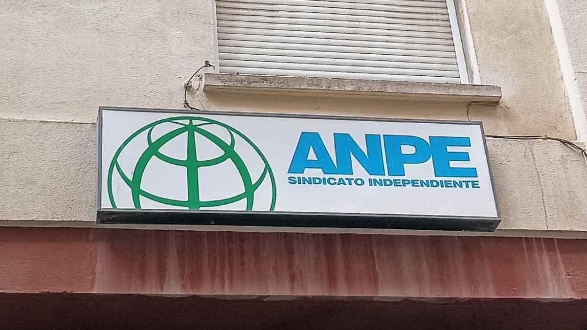 Rótulo exterior de ANPE-Andalucía, sindicato que impulsa su plataforma de teleformación con cursos homologados para docentes en verano.