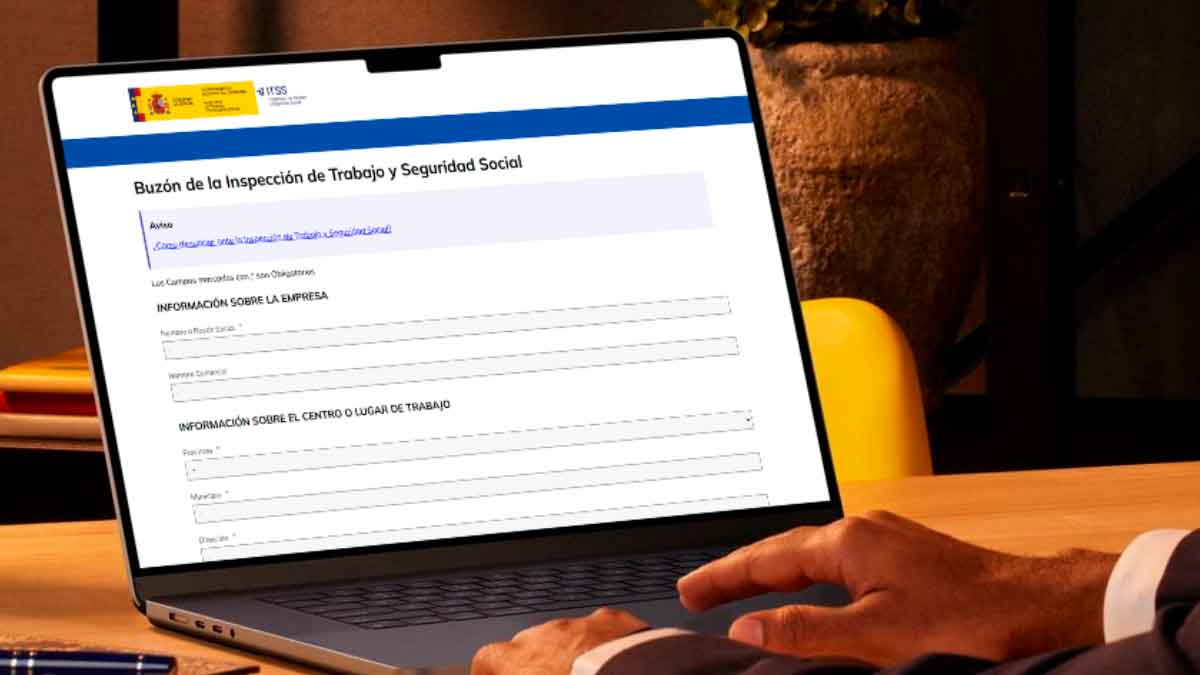 Formulario del buzón de la Inspección de Trabajo para denunciar irregularidades laborales online