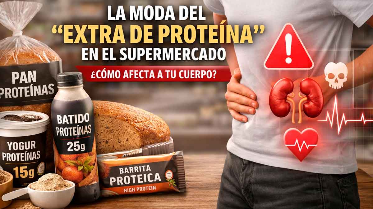 Productos con extra de proteína en el supermercado y sus posibles efectos en la salud