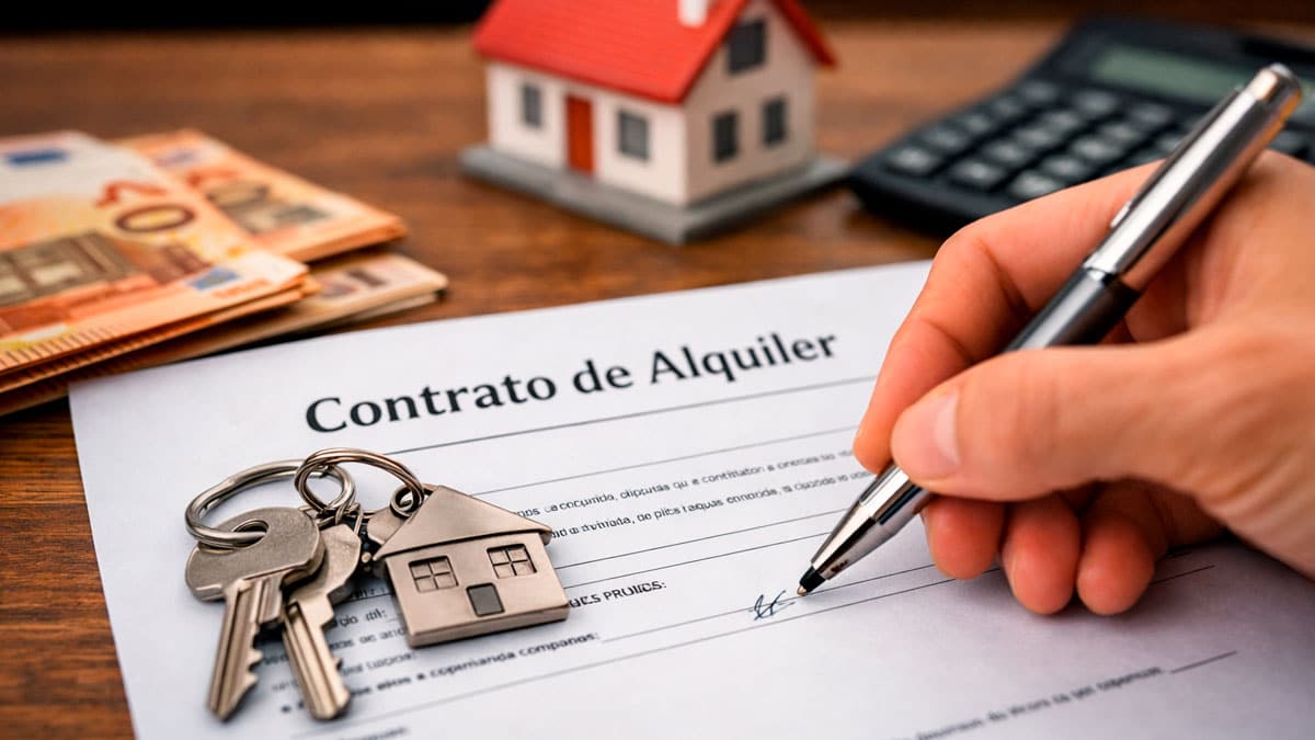 Firma de contrato de alquiler en España con llaves y posible subida del alquiler