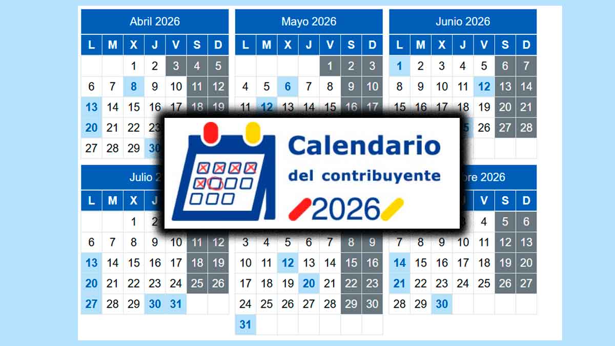 Calendario de la campaña de la Renta 2025 en 2026 con las fechas clave para presentar la declaración