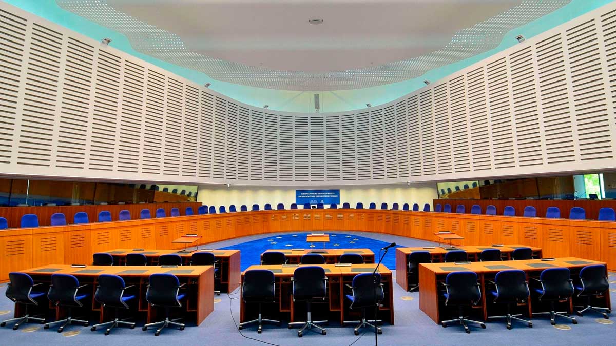 Sala del Tribunal Europeo de Derechos Humanos que condenó a España por el despido de una trabajadora discriminada