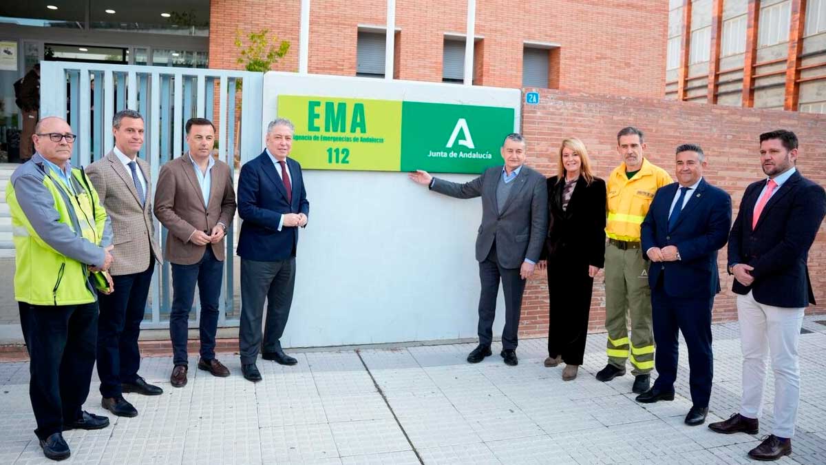 Antonio Sanz y María del Carmen Castillo presentan el convenio de prácticas de FP en la Agencia de Emergencias de Andalucía (EMA)