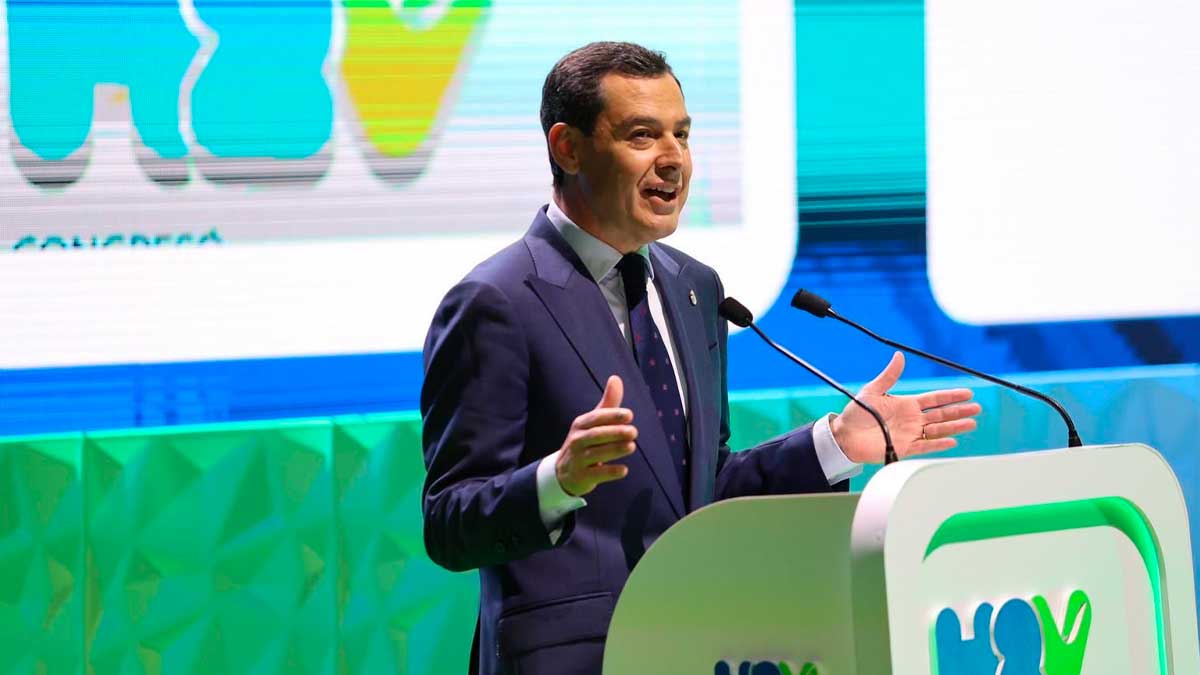 Juanma Moreno interviene en el Congreso Europeo del Hidrógeno Verde celebrado en Sevilla