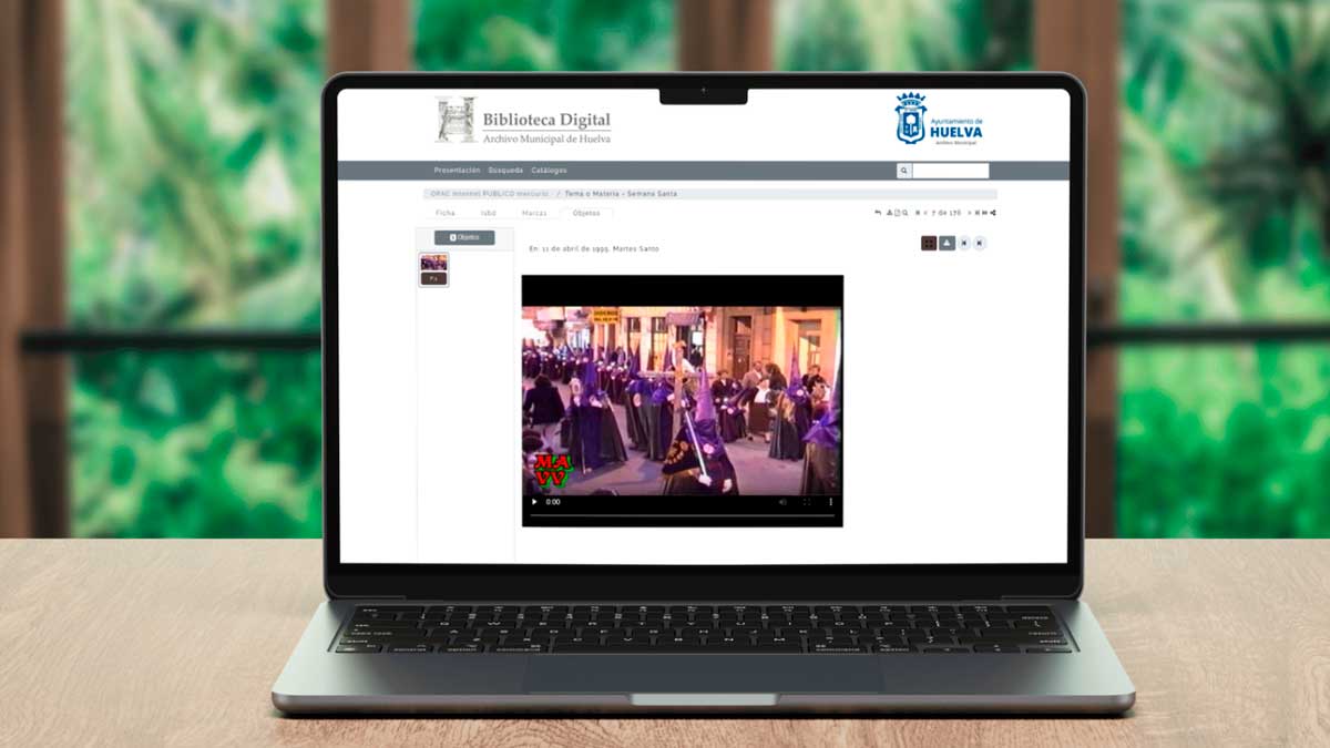 Biblioteca Digital de Huelva con vídeos históricos de la Semana Santa disponibles online