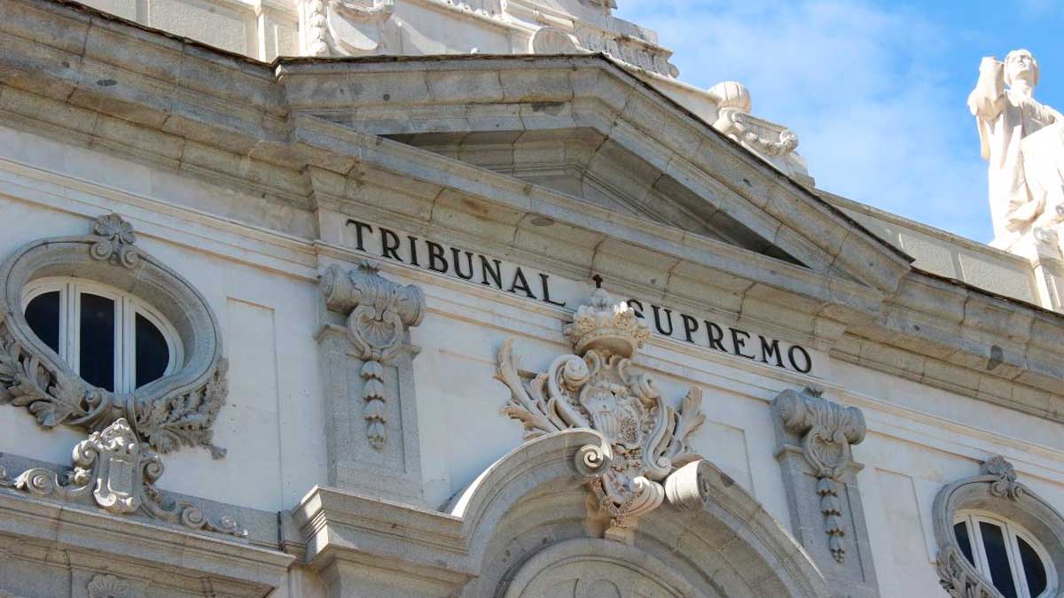 Fachada del Tribunal Supremo en sentencia contra el SEPE por subsidio