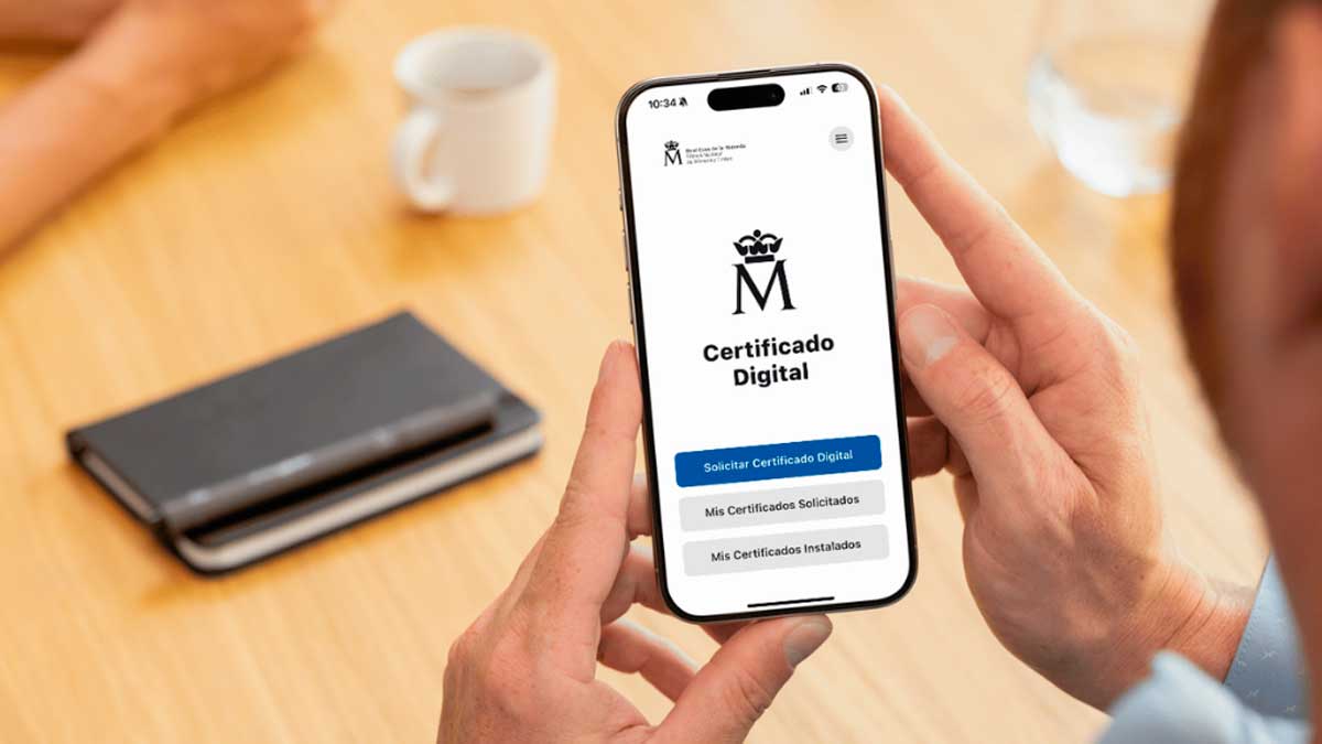 Usuario consultando certificado digital en el móvil para solucionar problemas con la contraseña