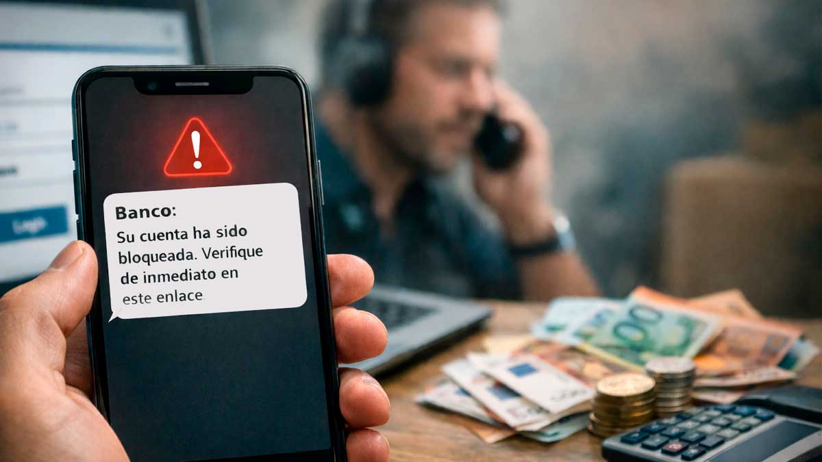 Estafa bancaria con SMS falso y voz clonada por IA alertada por INCIBE en España