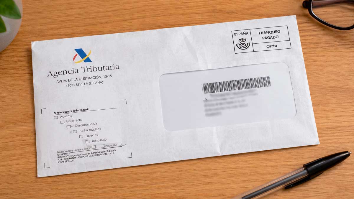 Carta de Hacienda a contribuyentes que han presentado la Renta