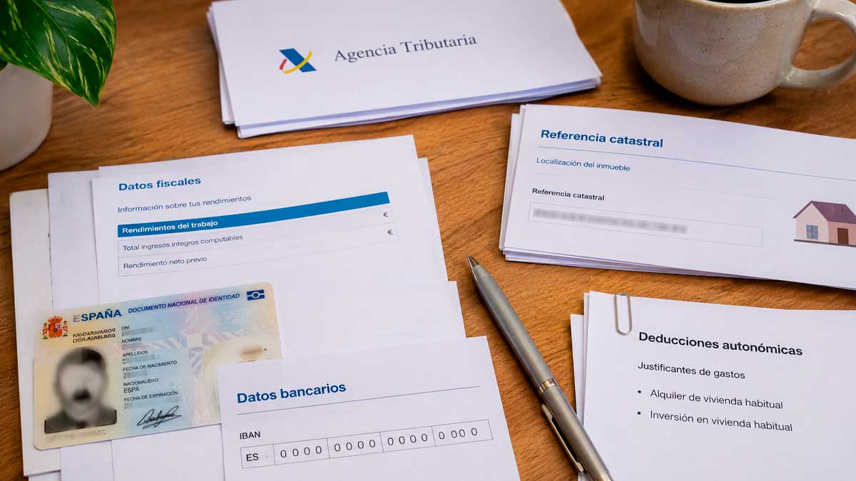 Documentos necesarios para presentar la declaración de la Renta 2025 por teléfono con Hacienda en España