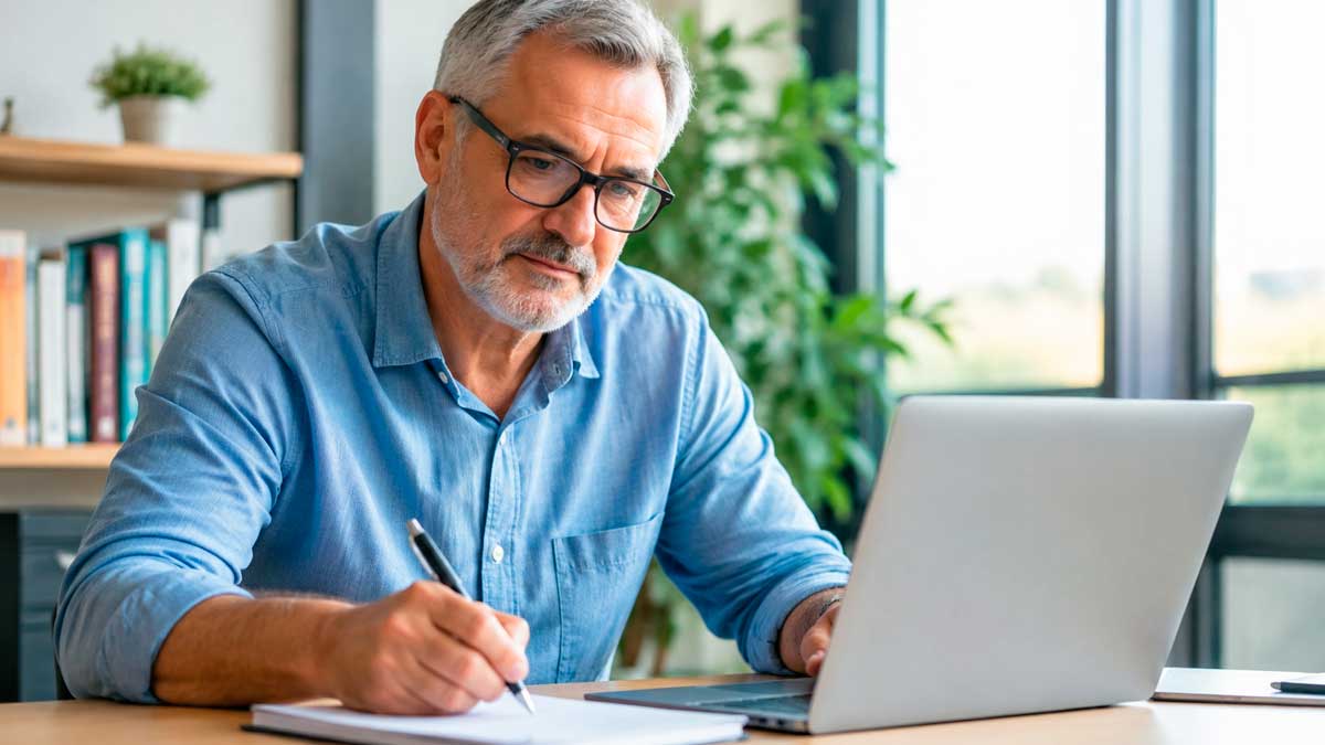 Trabajador mayor de 65 años compatibilizando empleo y pensión tras los cambios de la jubilación activa en 2026