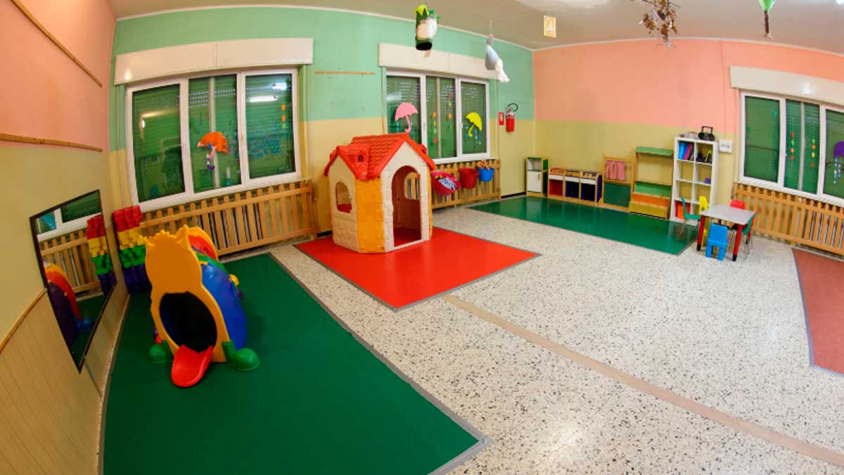Aula de guardería en Andalucía durante la huelga del ciclo 0-3 con servicios mínimos fijados por la Junta