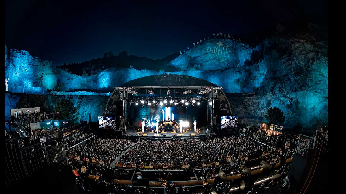 Concierto del festival Starlite en Marbella durante una edición celebrada en la cantera de Nagüeles