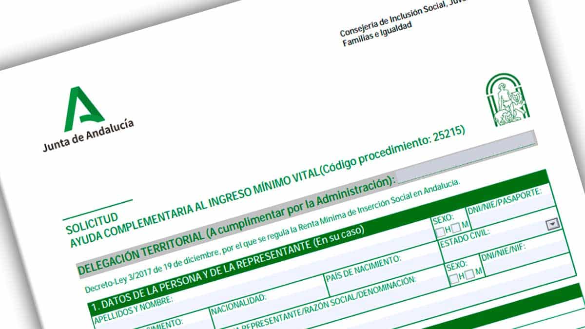 Ingreso Mínimo Vital en Andalucía con ayuda complementaria para familias vulnerables