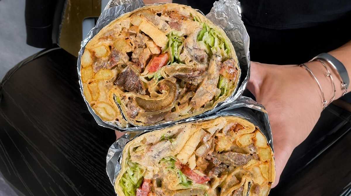 Kebab ganador de Real Kebab en Palma del Río, Córdoba, considerado el mejor kebab de España