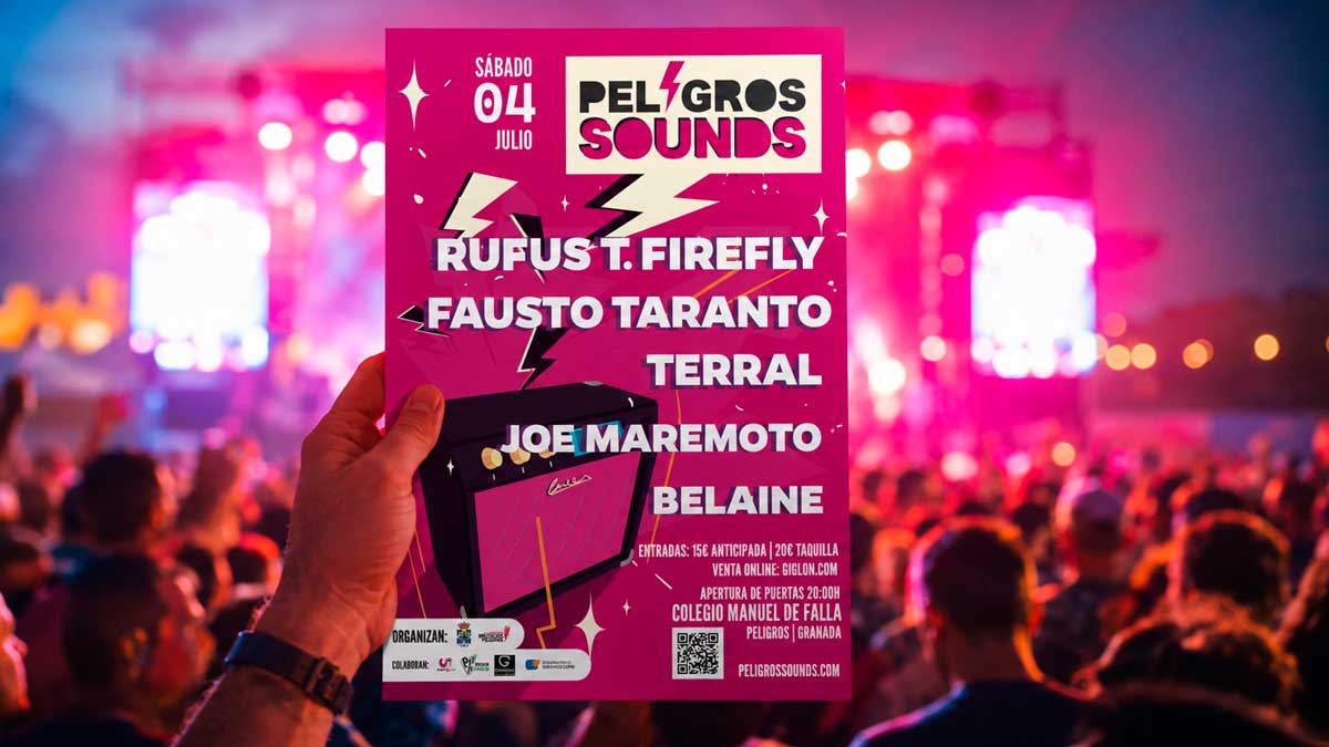 Cartel del festival Peligros Sounds 2026 con fecha, artistas y precio de entradas