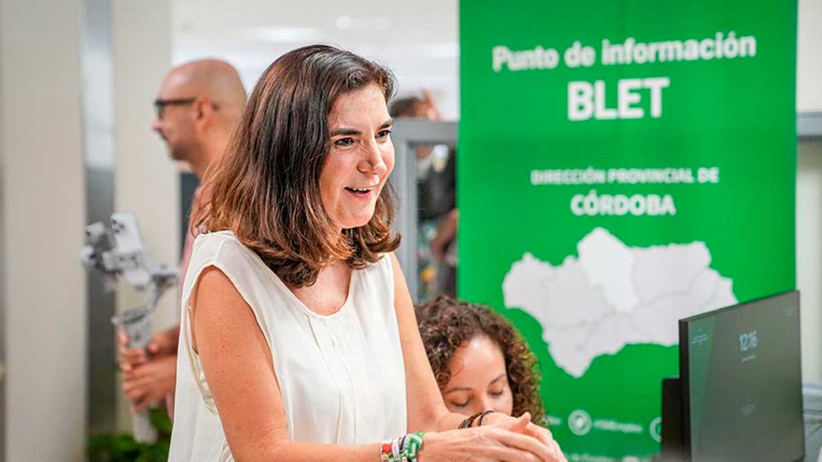 Punto de información BLET en la Base Logística de Córdoba
