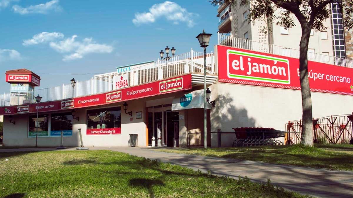 Fachada de supermercado El Jamón tras la compra de Supermercados Dani
