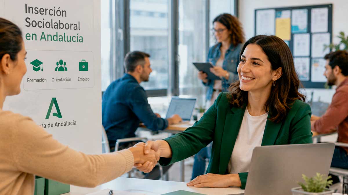 Inserción sociolaboral en Andalucía: asesoría laboral en oficina de la Junta
