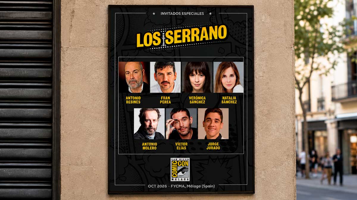 Cartel del reencuentro de Los Serrano en Málaga con reparto confirmado