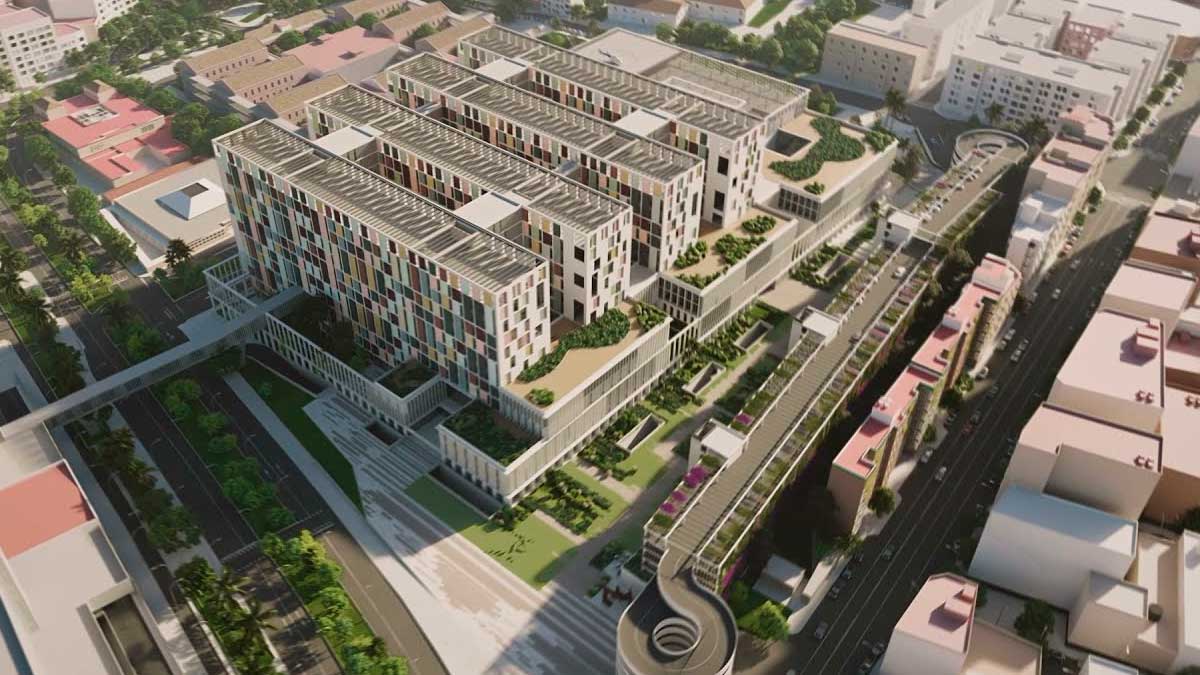 Vista aérea de unos de los proyectos impulsado por la Unidad Aceleradora de Proyectos en Andalucía