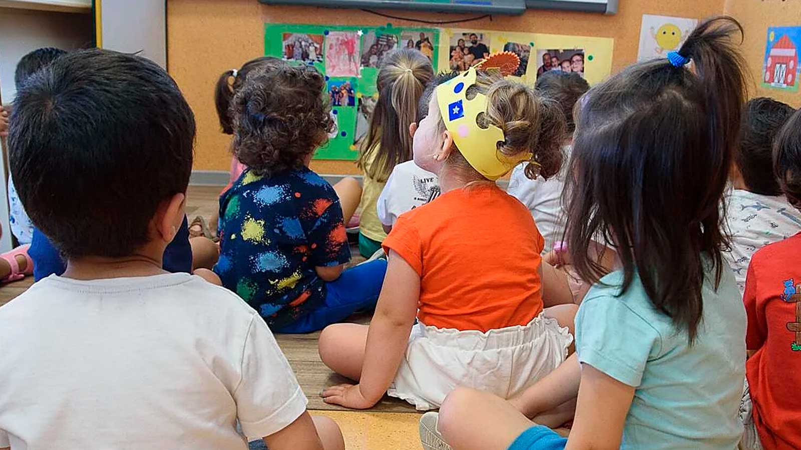 Alumnos en un aula matinal de un colegio de Andalucía