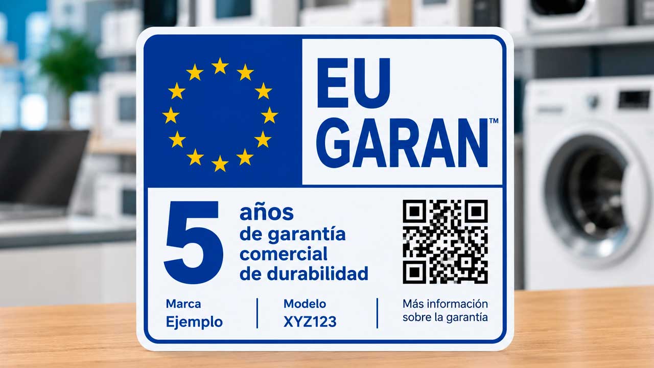 Etiqueta EU GARAN sobre la garantía comercial de durabilidad en la Unión Europea