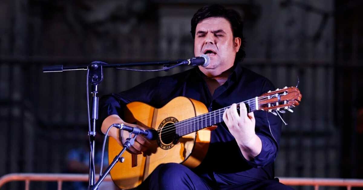 Guitarrista durante un concierto del Cádiz Guitar Festival