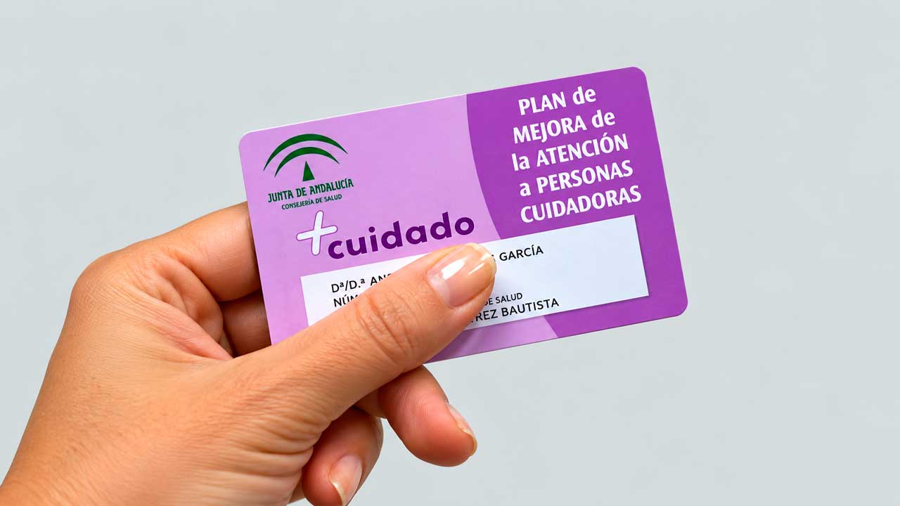 Tarjeta +Cuidado del SAS para personas cuidadoras en Andalucía