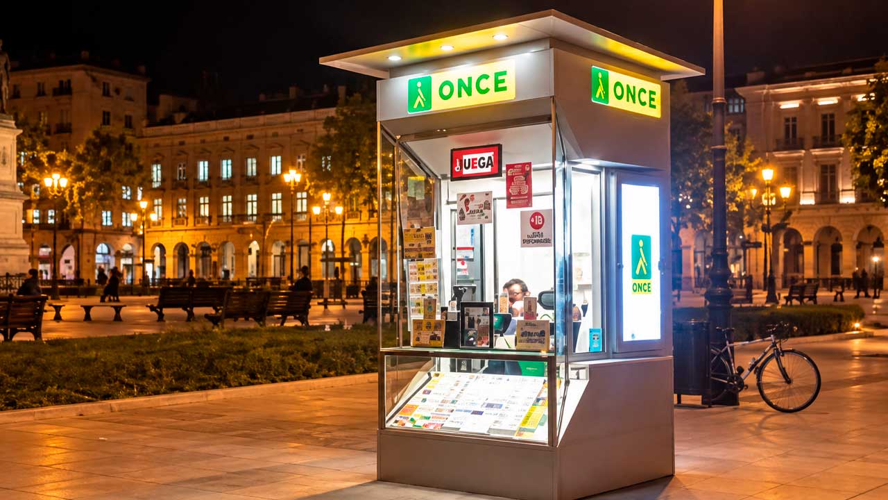Quiosco de la ONCE en Granada relacionado con una sentencia del TSJA sobre gran incapacidad