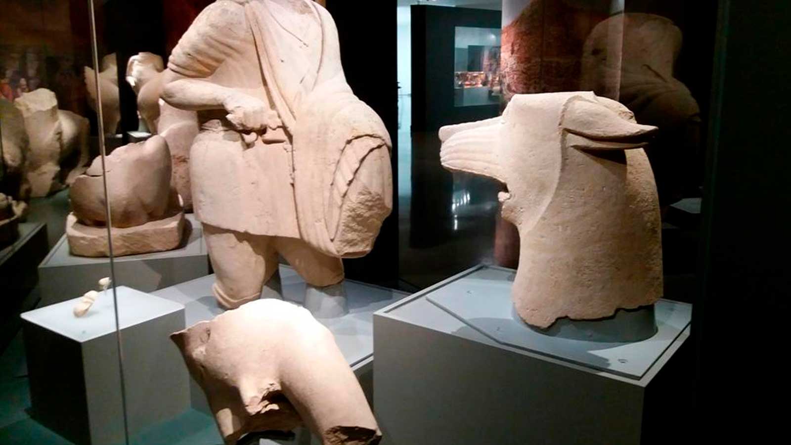 Piezas íberas expuestas en el Museo Íbero de Jaén