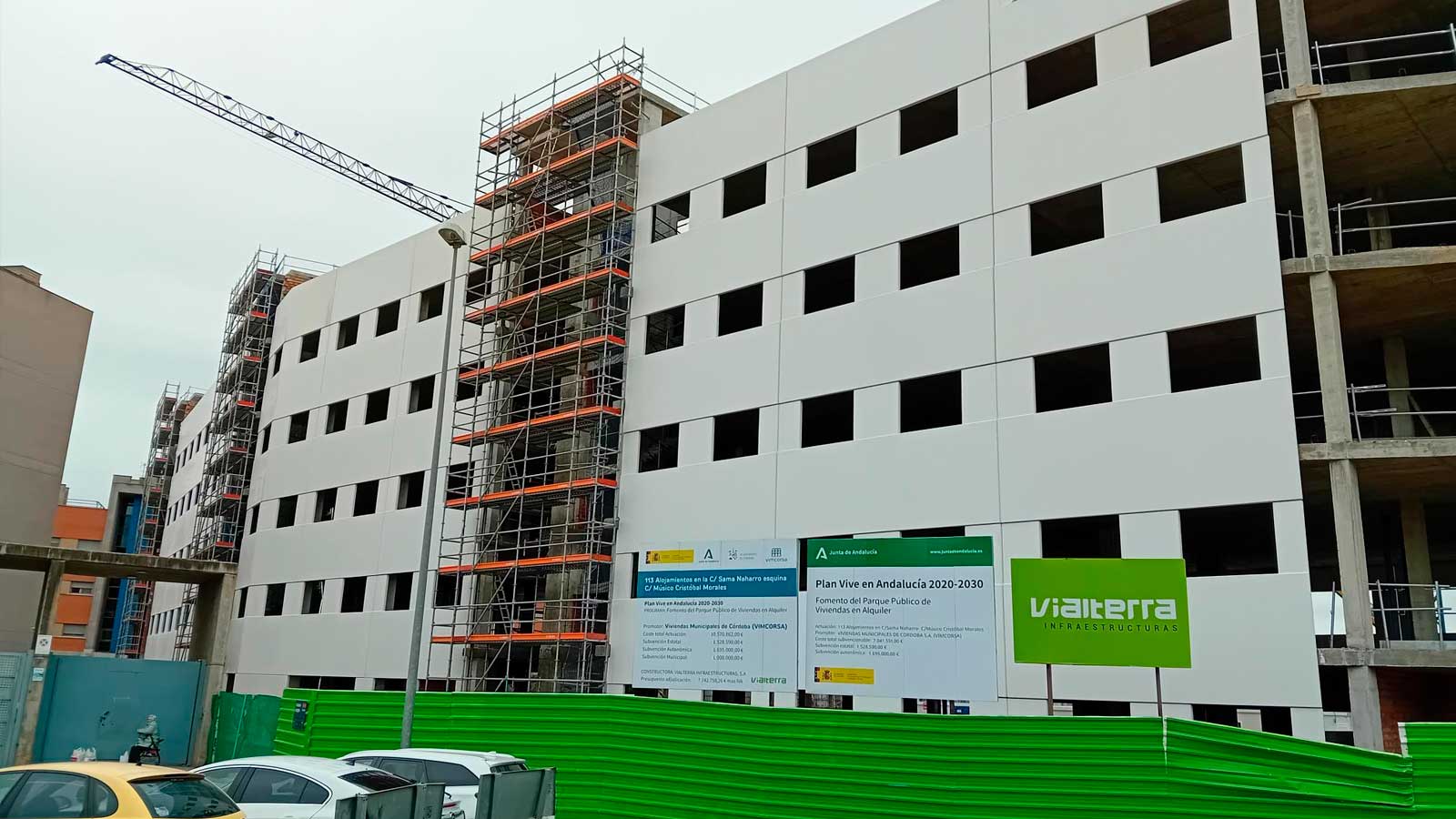 Promoción de viviendas protegidas en construcción en Andalucía